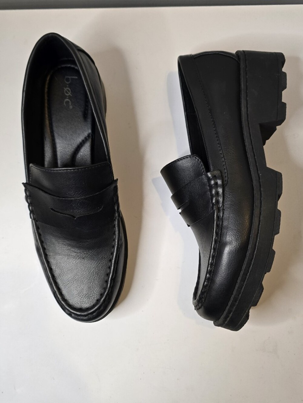 Boc Black Penny Loafers Size 11